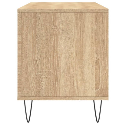 vidaXL Record Cabinet Sonoma Oak 100x38x48 cm Engineered Wood