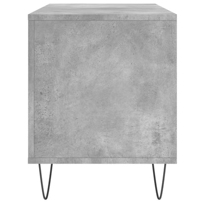 vidaXL Record Cabinet Concrete Grey 100x38x48 cm Engineered Wood