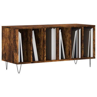 vidaXL Record Cabinet | Smoked Oak | Engineered Wood | Medium | Record Cabinet