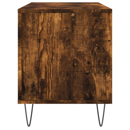 vidaXL Record Cabinet | Smoked Oak | Engineered Wood | Medium | Record Cabinet