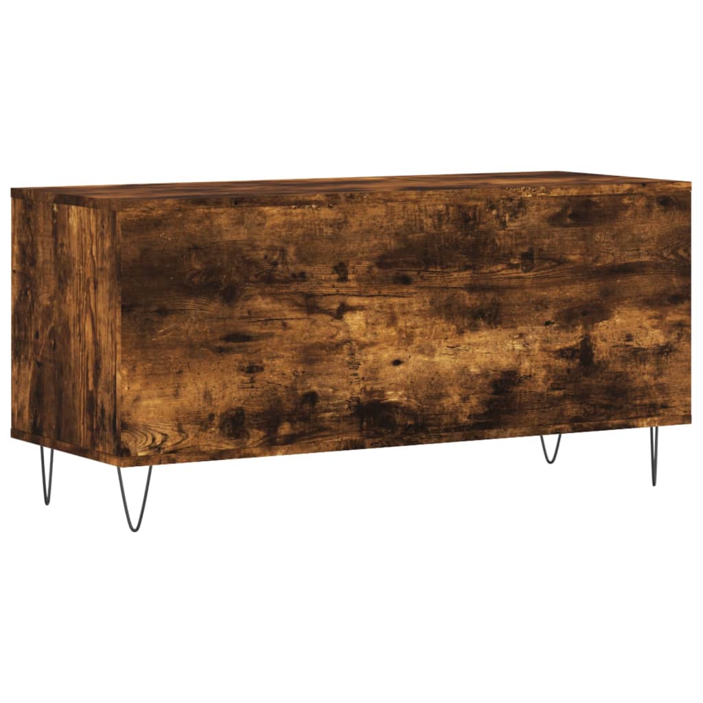 vidaXL Record Cabinet | Smoked Oak | Engineered Wood | Medium | Record Cabinet