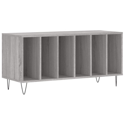 vidaXL Record Cabinet | Grey Sonoma | Engineered wood, Iron