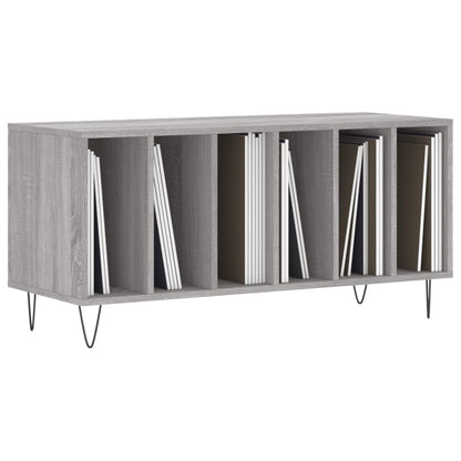 vidaXL Record Cabinet | Grey Sonoma | Engineered wood, Iron