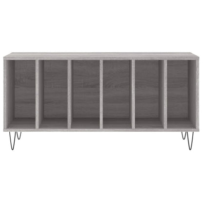 vidaXL Record Cabinet | Grey Sonoma | Engineered wood, Iron