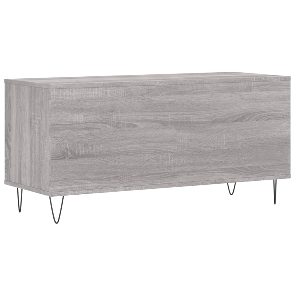 vidaXL Record Cabinet | Grey Sonoma | Engineered wood, Iron