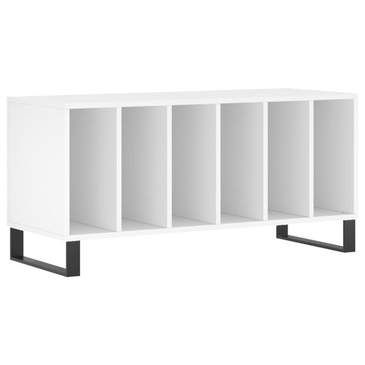 vidaXL Record Cabinet White 100x38x48 cm Engineered Wood