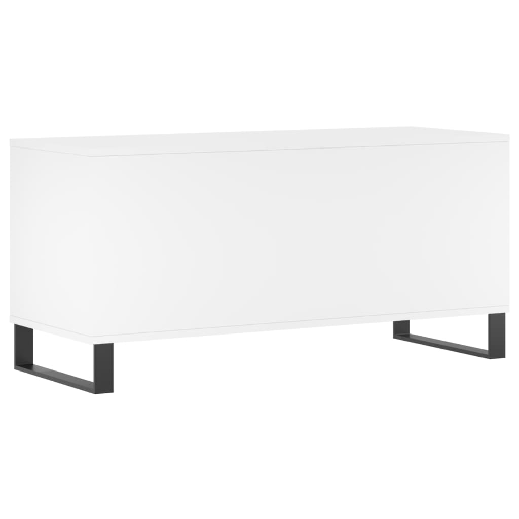vidaXL Record Cabinet White 100x38x48 cm Engineered Wood