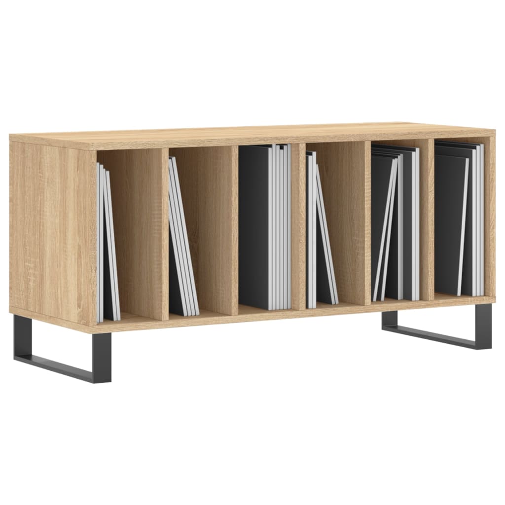 vidaXL Record Cabinet Sonoma Oak 100x38x48 cm Engineered Wood