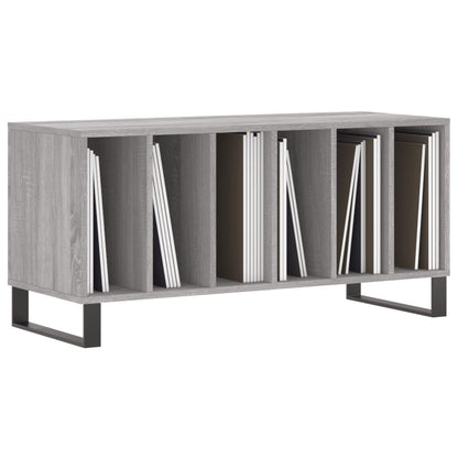 vidaXL Record Cabinet Grey Sonoma 100x38x48 cm Engineered Wood