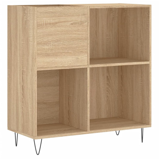 vidaXL Record Cabinet Sonoma Oak 84.5x38x89 cm Engineered Wood