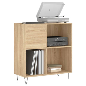 vidaXL Record Cabinet Sonoma Oak 84.5x38x89 cm Engineered Wood