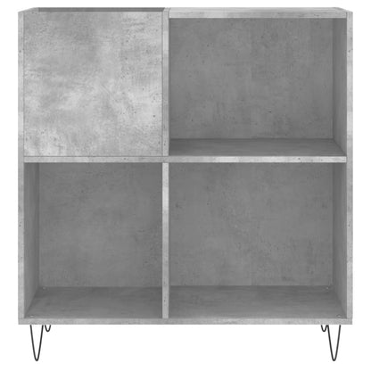 vidaXL Record Cabinet Concrete Grey 84.5x38x89 cm Engineered Wood