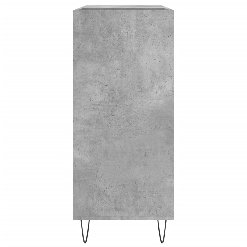 vidaXL Record Cabinet Concrete Grey 84.5x38x89 cm Engineered Wood