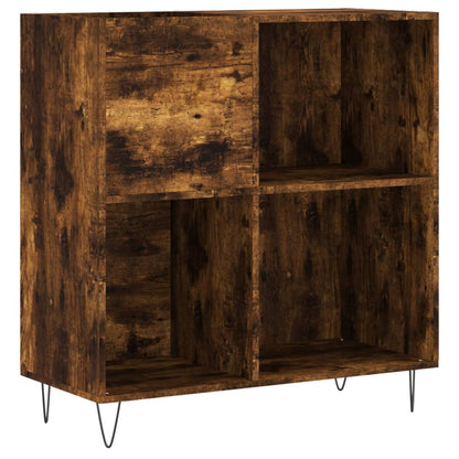 vidaXL Record Cabinet Smoked Oak 84.5x38x89 cm Engineered Wood
