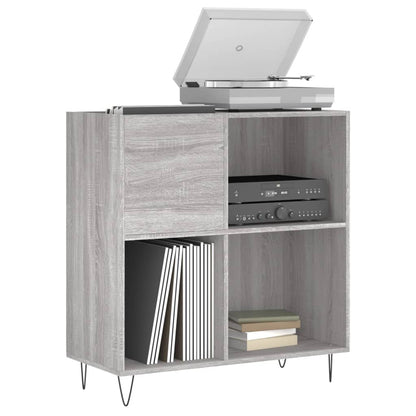 vidaXL Record Cabinet Grey Sonoma 84.5x38x89 cm Engineered Wood