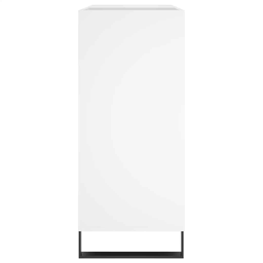 vidaXL Record Cabinet White 84.5x38x89 cm Engineered Wood