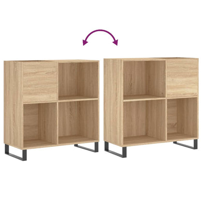 vidaXL Record Cabinet Sonoma Oak 84,5x38x89 cm Engineered Wood