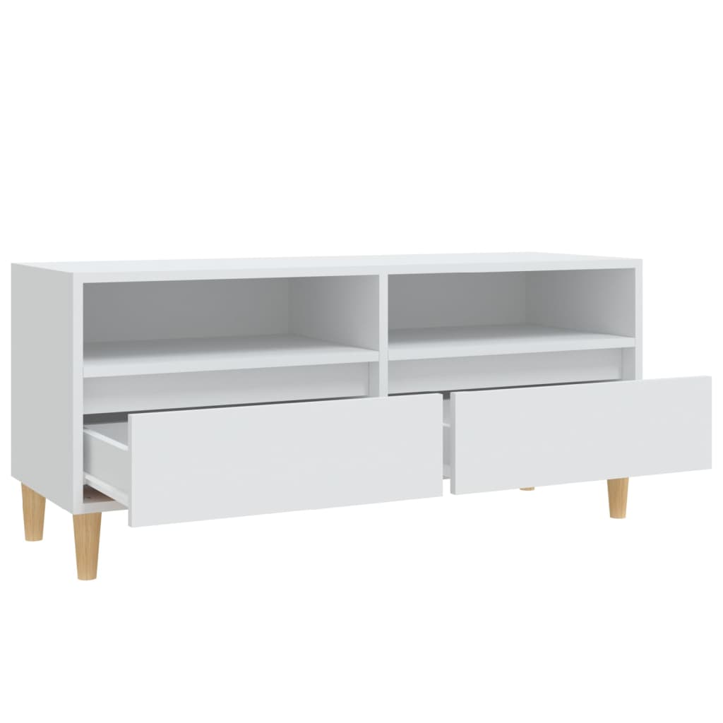 vidaXL TV Cabinet White 100x34,5x44,5 cm Engineered Wood