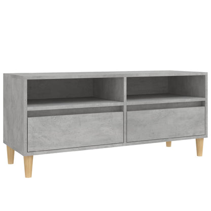 vidaXL TV Cabinet Concrete Grey 100x34,5x44,5 cm Engineered Wood
