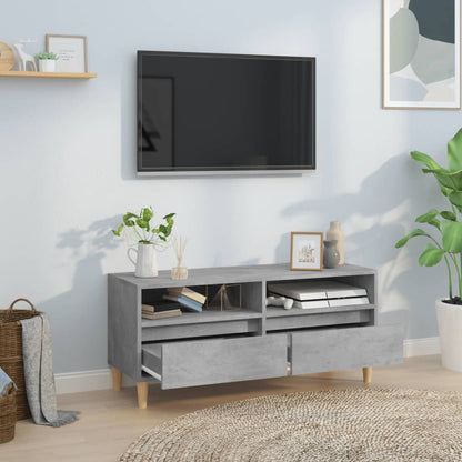 vidaXL TV Cabinet Concrete Grey 100x34,5x44,5 cm Engineered Wood