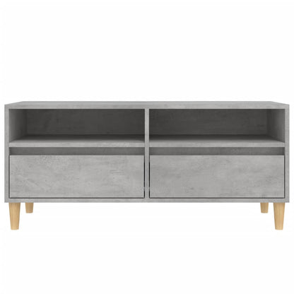 vidaXL TV Cabinet Concrete Grey 100x34.5x44.5 cm Engineered Wood