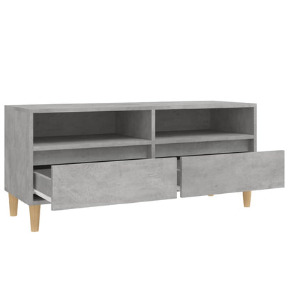vidaXL TV Cabinet Concrete Grey 100x34,5x44,5 cm Engineered Wood
