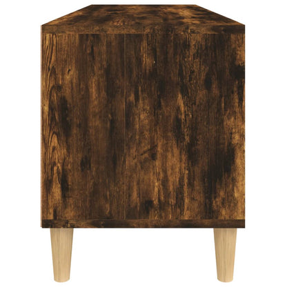 vidaXL TV Cabinet Smoked Oak 100x34.5x44.5 cm Engineered Wood