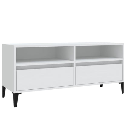 vidaXL TV Cabinet White 100x34,5x44,5 cm Engineered Wood
