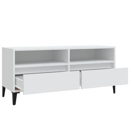 vidaXL TV Cabinet White 100x34,5x44,5 cm Engineered Wood