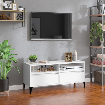 vidaXL TV Cabinet White 100x34,5x44,5 cm Engineered Wood