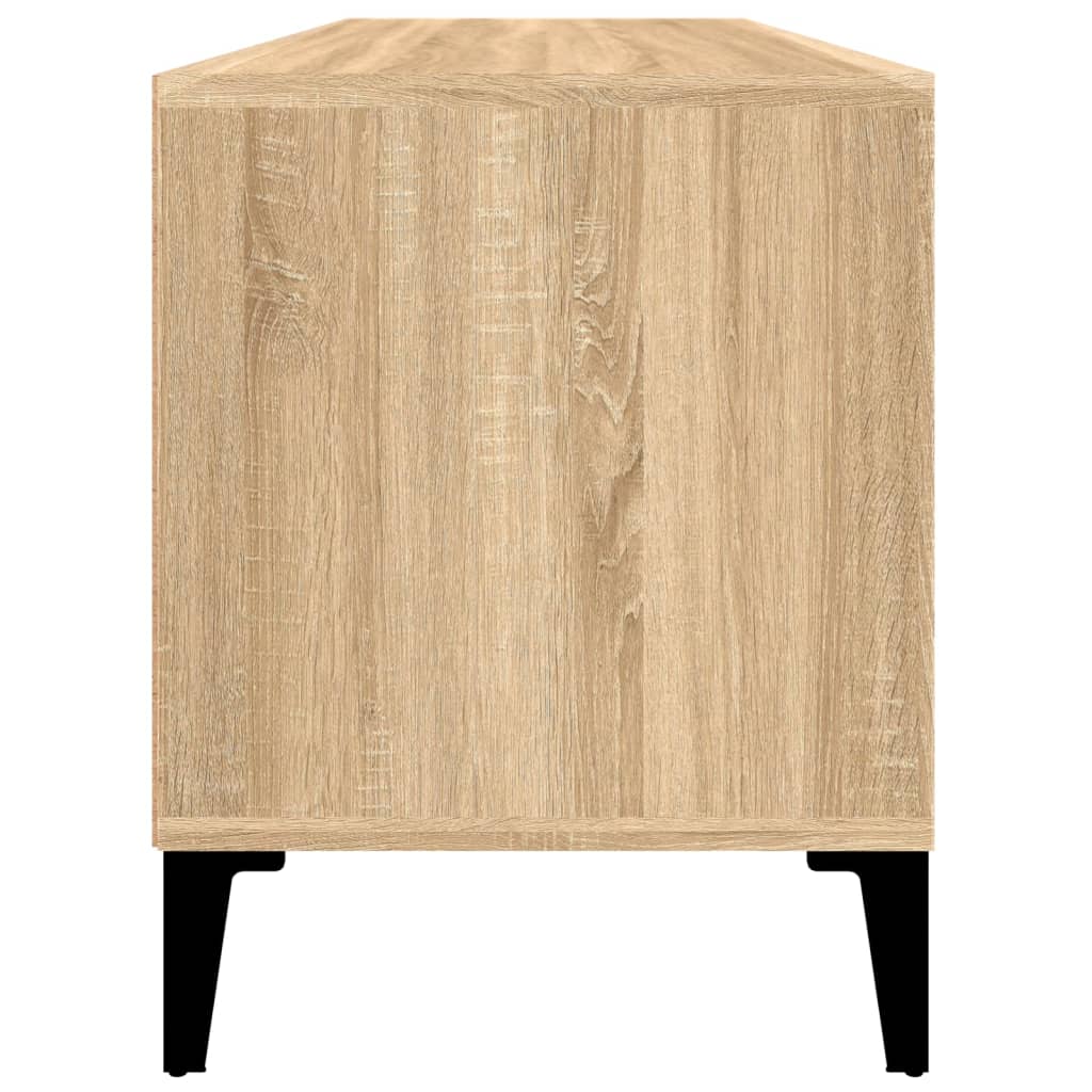 vidaXL TV Cabinet Sonoma Oak 100x34.5x44.5 cm Engineered Wood