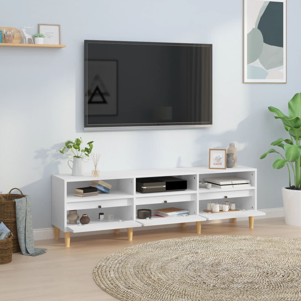 vidaXL TV Cabinet White 150x30x44,5 cm Engineered Wood
