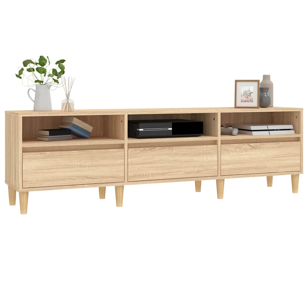 vidaXL TV Cabinet Sonoma Oak 150x30x44,5 cm Engineered Wood