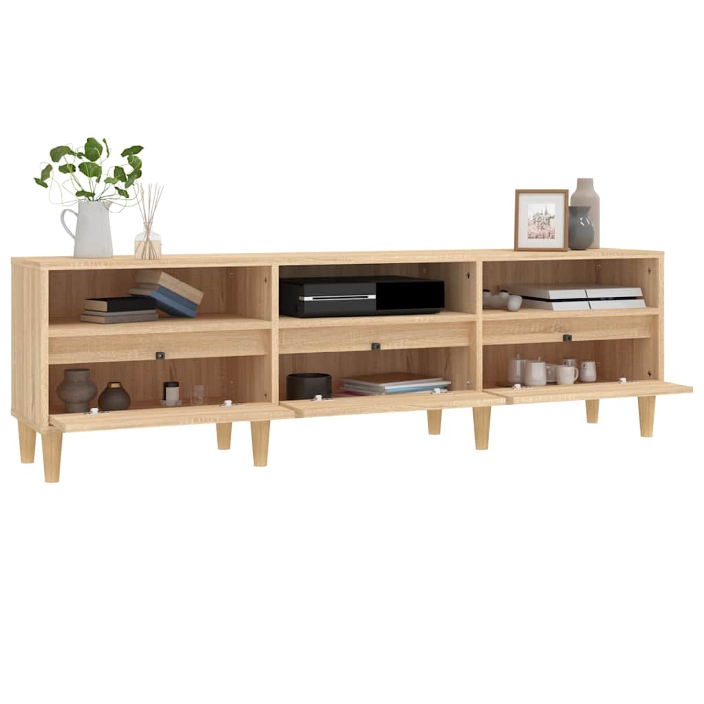 vidaXL TV Cabinet Sonoma Oak 150x30x44,5 cm Engineered Wood