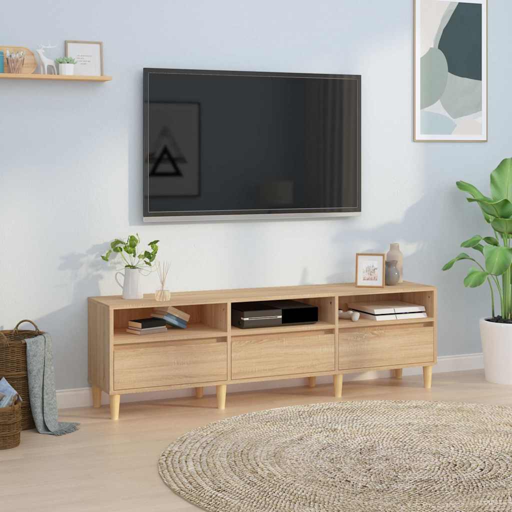vidaXL TV Cabinet Sonoma Oak 150x30x44,5 cm Engineered Wood