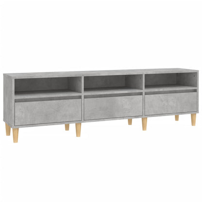 vidaXL TV Cabinet Concrete Grey 150x30x44.5 cm Engineered Wood