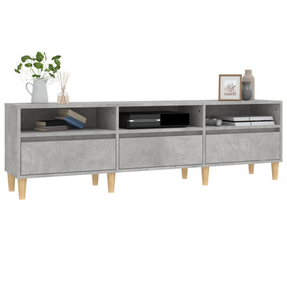 vidaXL TV Cabinet Concrete Grey 150x30x44,5 cm Engineered Wood