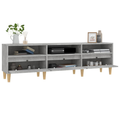 vidaXL TV Cabinet Concrete Grey 150x30x44.5 cm Engineered Wood