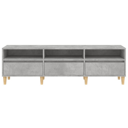vidaXL TV Cabinet Concrete Grey 150x30x44.5 cm Engineered Wood