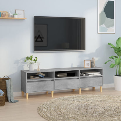vidaXL TV Cabinet Concrete Grey 150x30x44,5 cm Engineered Wood