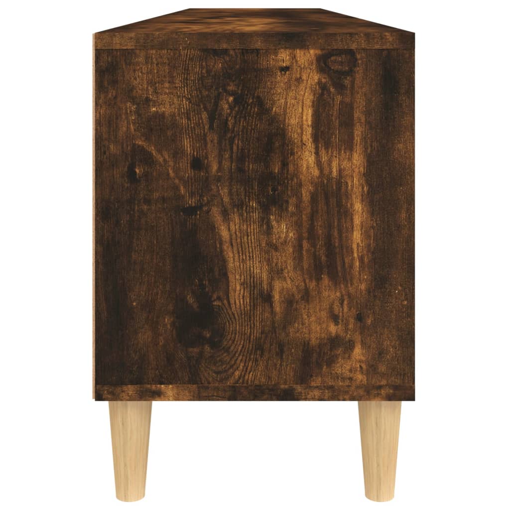 vidaXL TV Cabinet Smoked Oak 150x30x44.5 cm Engineered Wood