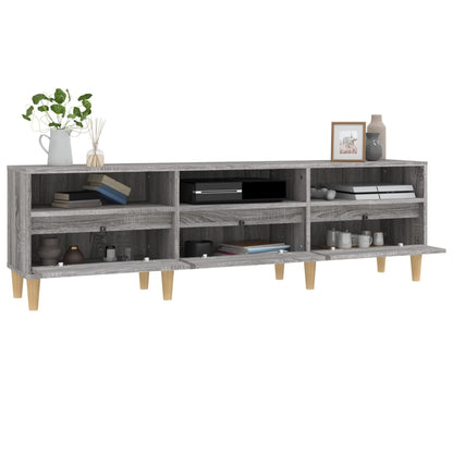 vidaXL TV Cabinet Grey Sonoma 150x30x44.5 cm Engineered Wood