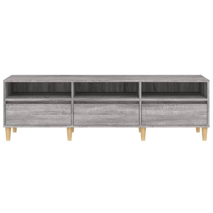vidaXL TV Cabinet Grey Sonoma 150x30x44.5 cm Engineered Wood