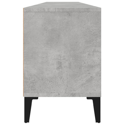 vidaXL TV Cabinet Concrete Grey 150x30x44,5 cm Engineered Wood