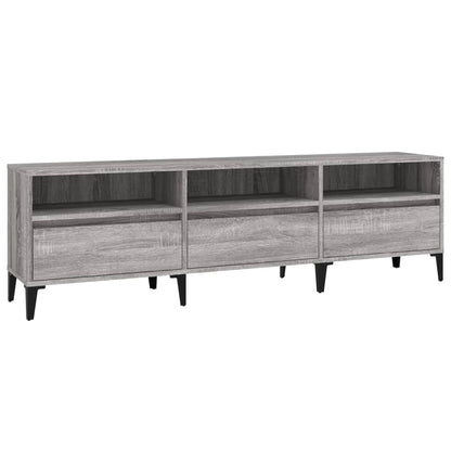vidaXL TV Cabinet Grey Sonoma 150x30x44.5 cm Engineered Wood
