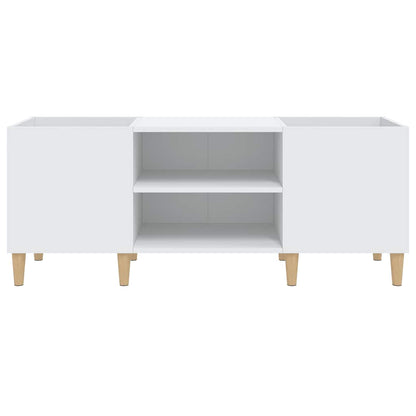 vidaXL Record Cabinet White 121x38x48 cm Engineered Wood
