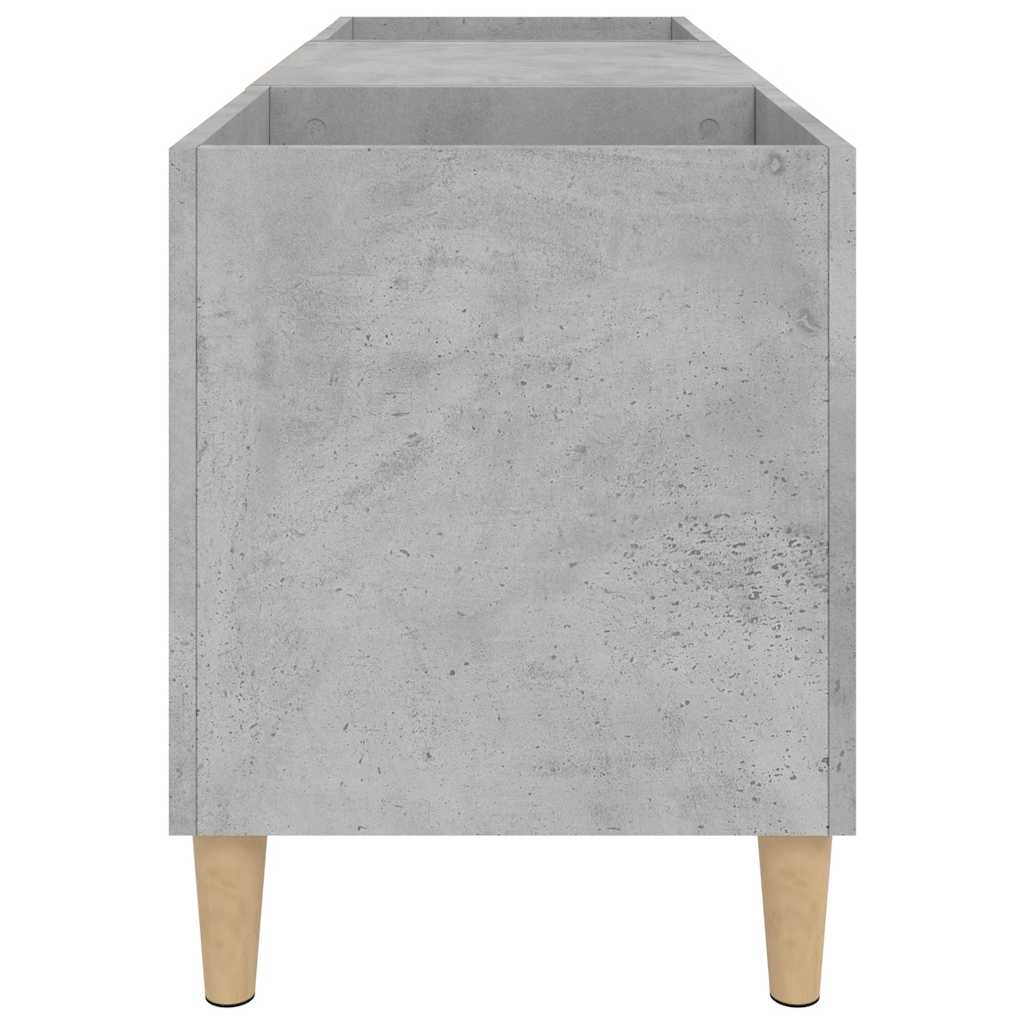 vidaXL Record Cabinet Concrete Grey 121x38x48 cm Engineered Wood