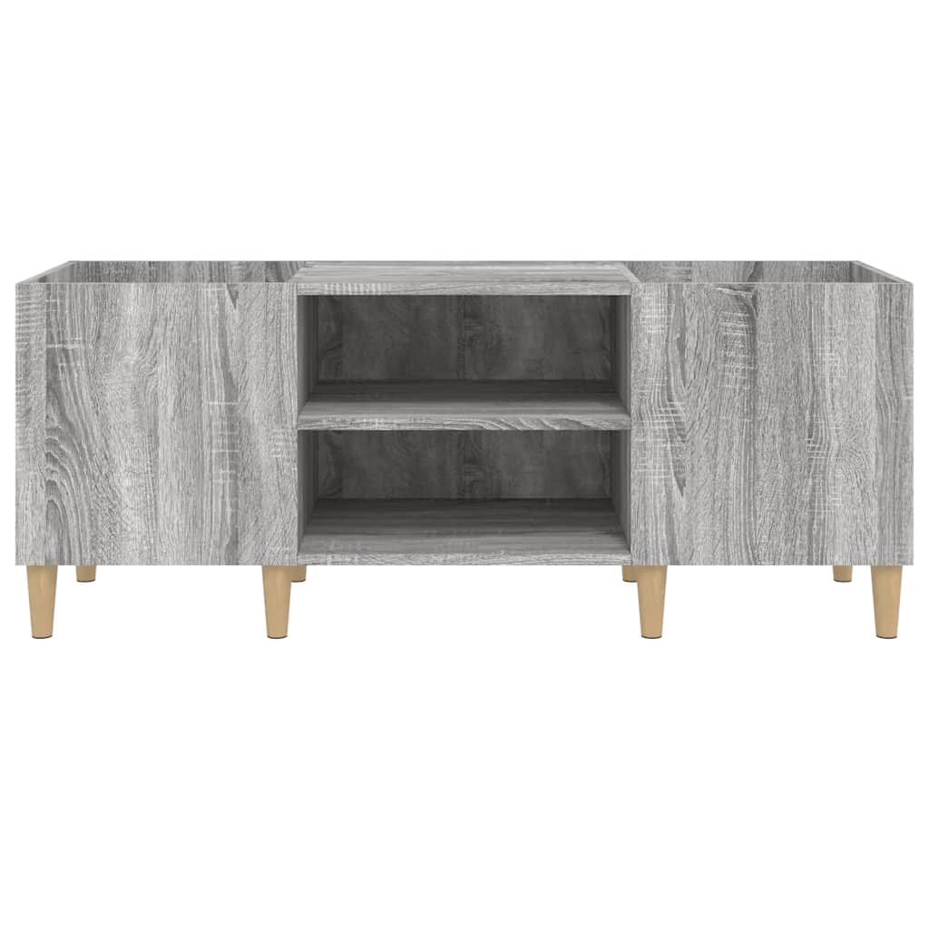 vidaXL Record Cabinet Grey Sonoma 121x38x48 cm Engineered Wood