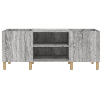 vidaXL Record Cabinet Grey Sonoma 121x38x48 cm Engineered Wood