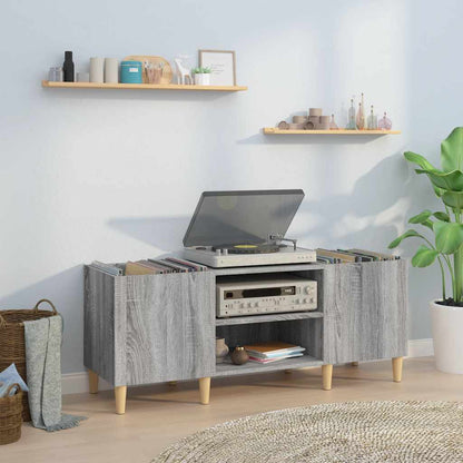 vidaXL Record Cabinet Grey Sonoma 121x38x48 cm Engineered Wood